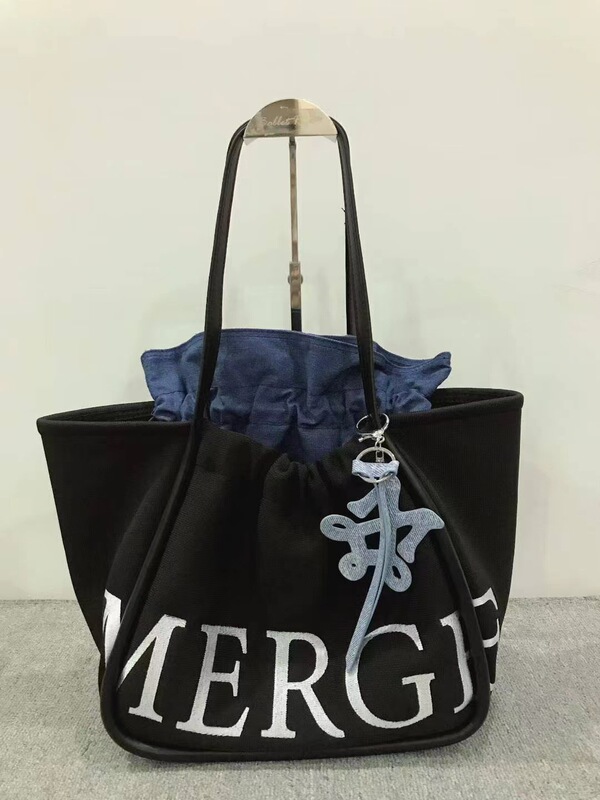 泰国Merge 托特包联名款2025新款中号大容量鹿皮绒手提单肩包包包|undefined