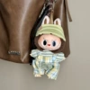Green colored set, hat, T-shirt, overall