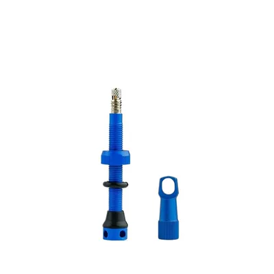 French Accessories in Stock: valve - side-four-holes-44mm-blue-with-straight-grain-cap