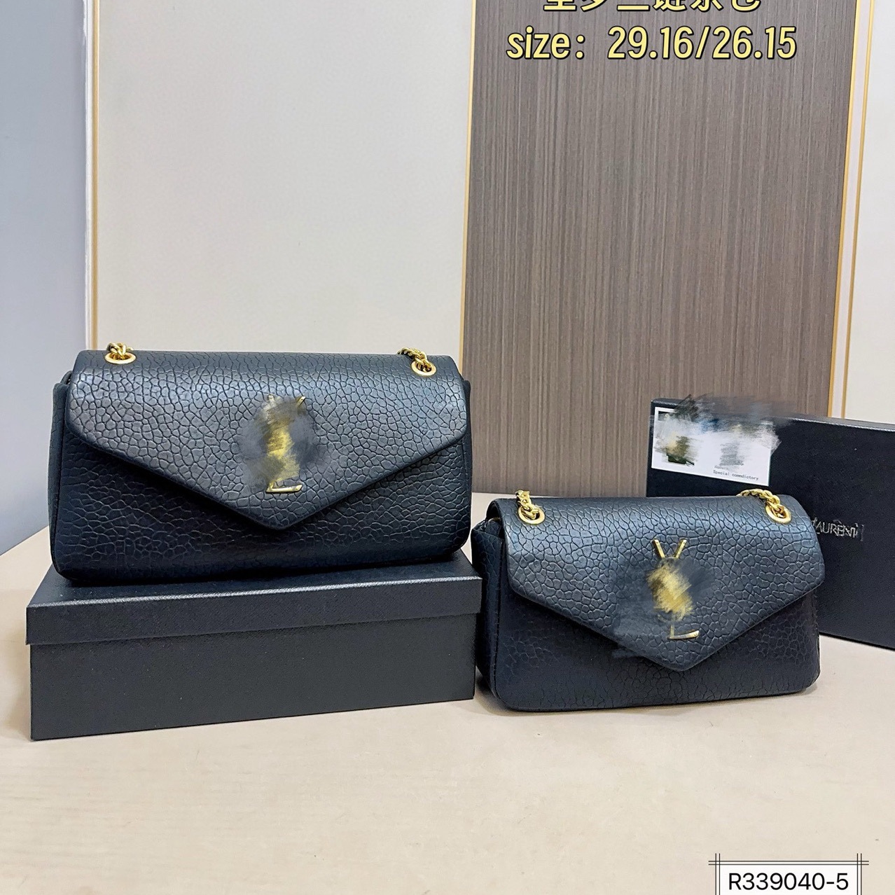 杨树林DIY简约大气高级真皮单肩腋下链条包女质感·大货链条日