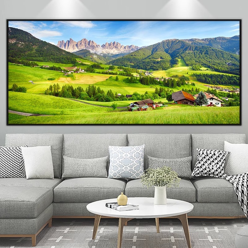 Living room sofa background wall self-adhesive painting landscape wall stickers hotel hotel dormitory mural wallpaper waterproof decorative painting