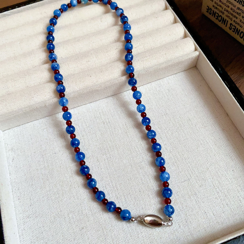 17#목걸이-블루-레드