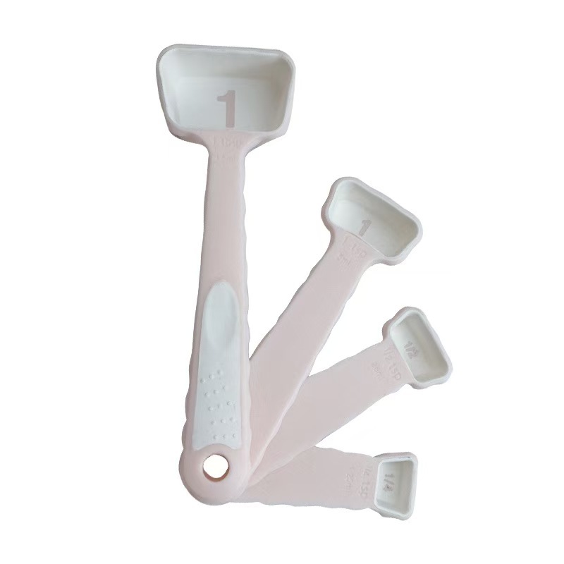 4pcs 측정 숟가락 밝은 녹색