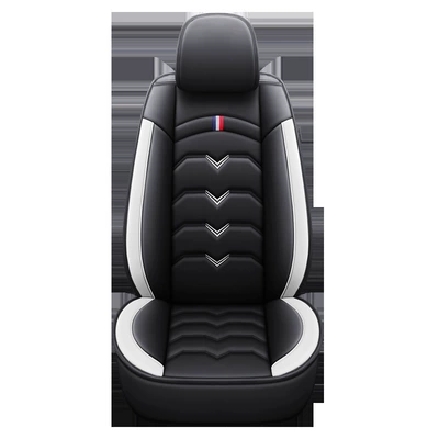Leather Seats, Special Seat Cushions for | Seat cushion, seat cover - black-and-white-single-seat-standard-version-universal