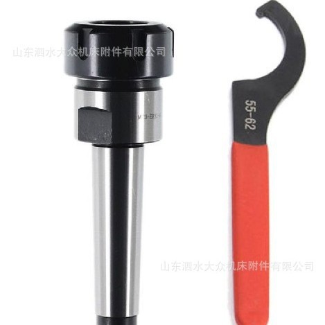 莫氏后拉铣夹头柄+扳手  MT3-ER32+扳手 后拉公制M12螺纹顶针