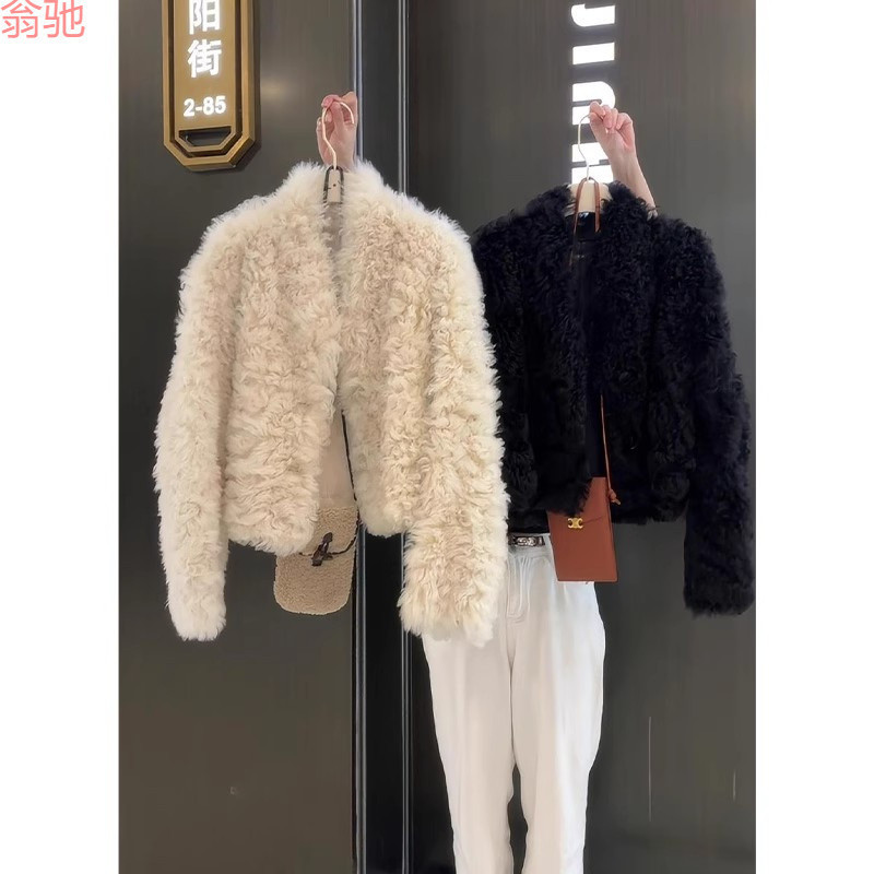 Z5L小香风独特超好看杏色短款外套女2025新款爆款冬冬高级感气质|undefined