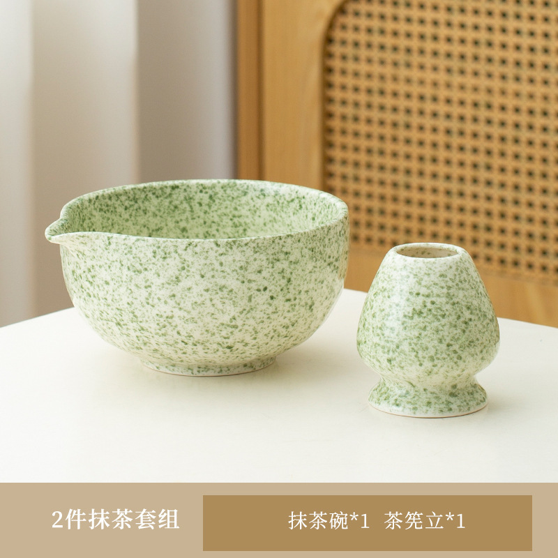新款跨境日式陶瓷抹茶碗茶具套装茶刷宋代打抹茶工具竹茶筅百本立|undefined