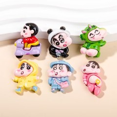 卡通diy树脂配件饰品屁股小新奶油胶手工制发夹手机壳鞋扣配饰批