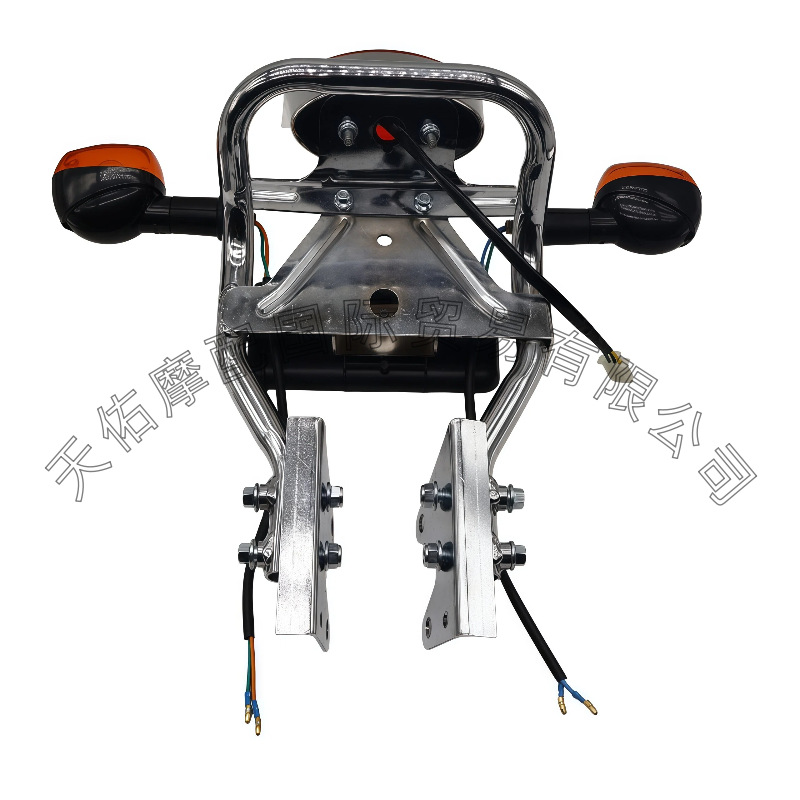 Motorcycle electroplated modified rear luggage rack armrest assembly is suitable for monkeybike, Little Golden Boy, Little Monkey