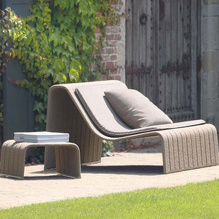 Outdoor Sofa Courtyard Balcony Casual Furniture Hotel Villa Garden Waterproof Sunscreen Creative Design Rattan Woven Sofa