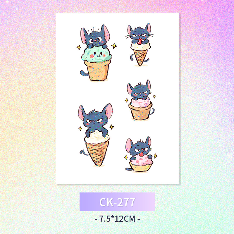 Glitter mariposa cara pegatinas tatuaje pegatinas hadas lavable impermeable de larga duración lindo unicornio ciervo Luna Estrella Planeta