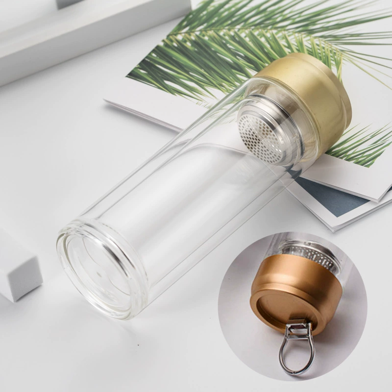 Thickened bottom double -layer glass glass men's car business thermal insulation water cup bubble cup event gift printing