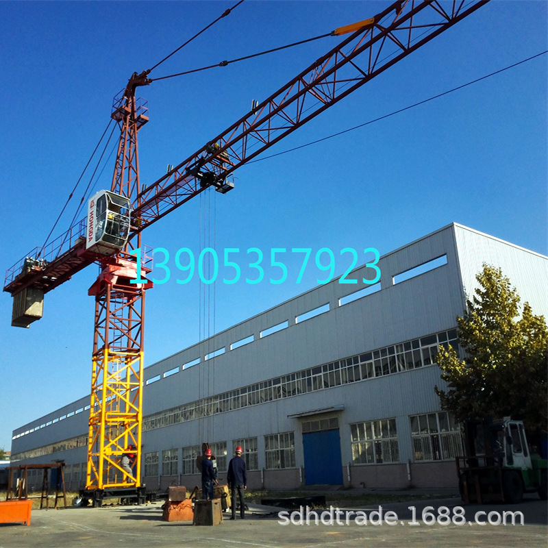 10吨塔机 HTA160(6517)塔吊 出口外贸160动臂内爬轨道行走塔机