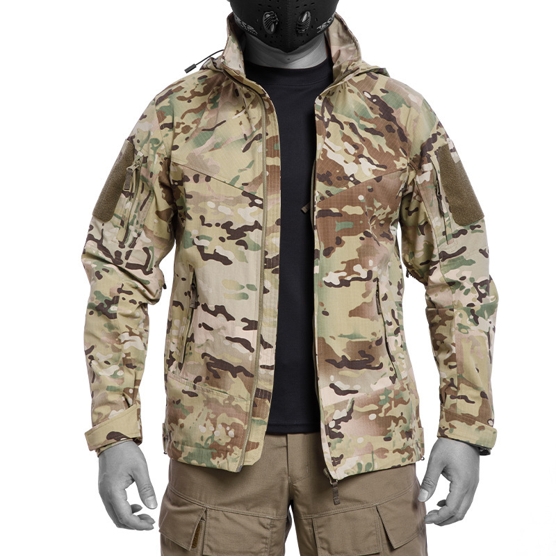 Huanlong 4.0 Tactical Soft Shell Jacket Outdoor Clothing Wear-Resistant Breathable Autumn and Winter Waterproof Camouflage Jacket Windbreaker Huanlong 4.0 Tactical Soft Shell Jacket Outdoor Clothing Wear-Resistant Breathable Autumn and Winter Waterproof Camouflage Jacket Windbreaker