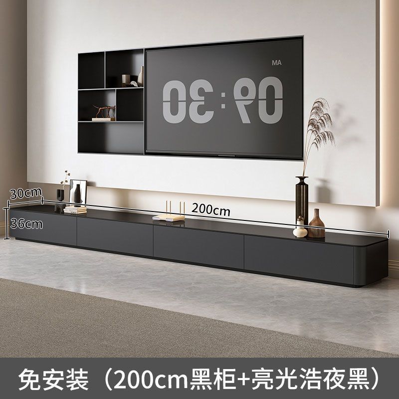 フロアテレビキャビネットリビングルームホーム2024新しい小さなアパートライト高級ハイエンドコーヒーテーブルテレビキャビネットの組み合わせ|undefined