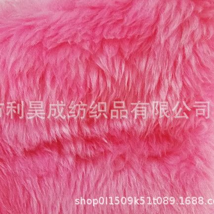 现货15MM洗水兔毛滚束毛绒布料工艺品玩具圣诞万圣节动漫服装帽子