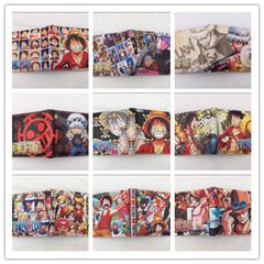 海賊王路飛錢包男女短款 艾斯喬巴索隆二次元卡通動漫學生零錢包