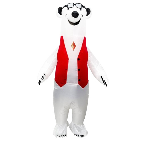 Transfronterizos nuevos trajes de Navidad de Papá Noel Gingerbread Man fiesta cos escenario disfraz accesorios ropa inflable