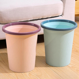 Toilet Household Kitchen Basket Without Lid Student Dormitory Garbage Living Room Large Trash Can Office Trash Can Pressure Ring