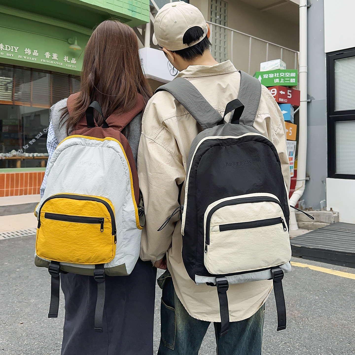 nylon capacious backpack for traveling