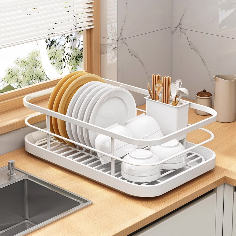 Estante de almacenamiento de platos de cocina, estante de drenaje de platos, estante de almacenamiento de palillos, estante de almacenamiento de platos