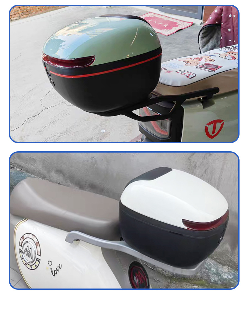 Universal Electric Vehicle Trunk Suitable for Yadea, Aima, Tailing, and Luyuan Scooters Storage Box