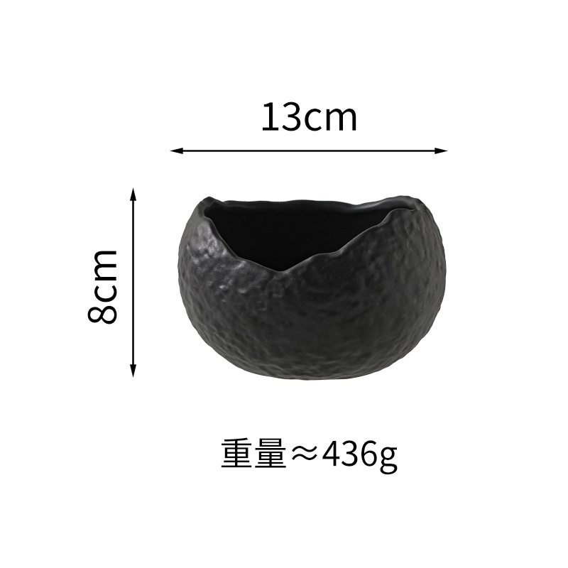 新しいセラミックスープボウルサラダボウル家庭用コールドディッシュクリエイティブハイエンドヨーグルトボウルわびさびスタイルホテル卸売食器|undefined