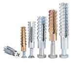 铁膨胀管膨胀螺丝膨胀铁塞胀塞加强型轻型金属膨胀管轻质砖6厘8mm