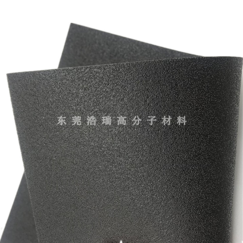 30倍黑色IXPE片材卷材 xpe光面海棉 电子PE材料 带胶IXPE海绵