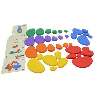 Montessori Children's Rainbow Tower Stacking Colorful Baby Soft Stone Layered Early Education Stacking Cup Stacking Fun Toy