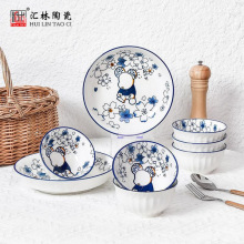 汇林樱为有礼系列创意陶瓷餐具套装房地产活动送客户伴手礼品批发
