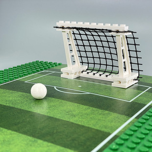 MOC Small Particle Assembled Building Blocks Football Gantry Sports Event Sports Scene Kidsren's DIY Educational Family Toys