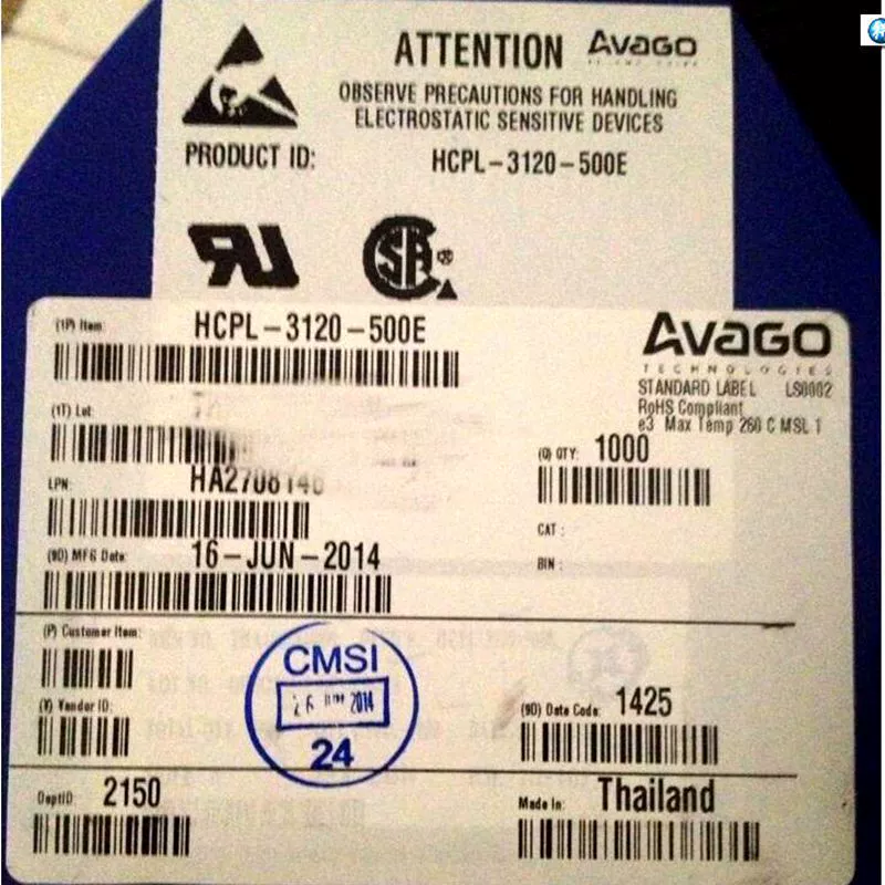 Интегральная схема HCPL-3120-500E IC Avago/Anwar Highlight Couper SOP8