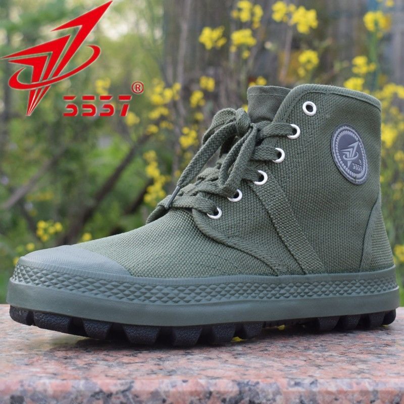3537 zapatos de liberación de alta altura zapatos de entrenamiento antideslizantes y resistentes al desgaste zapatos de trabajo al aire libre zapatos de protección laboral zapatos de goma amarilla de cintura alta