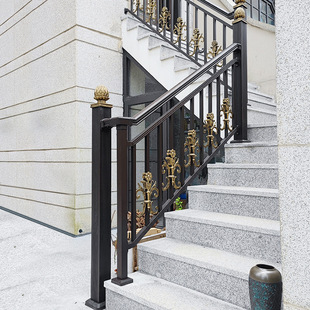 Aluminum Art Balcony Guardrail Aluminum Alloy Stair Handrail House Outdoor Indoor Fence Railing Professional Other
