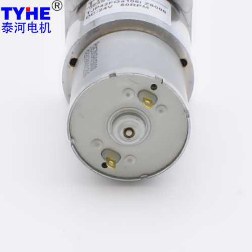 Factory wholesale 12V/24V 42mm diameter torque DC reduction motor, mini motor gear motor