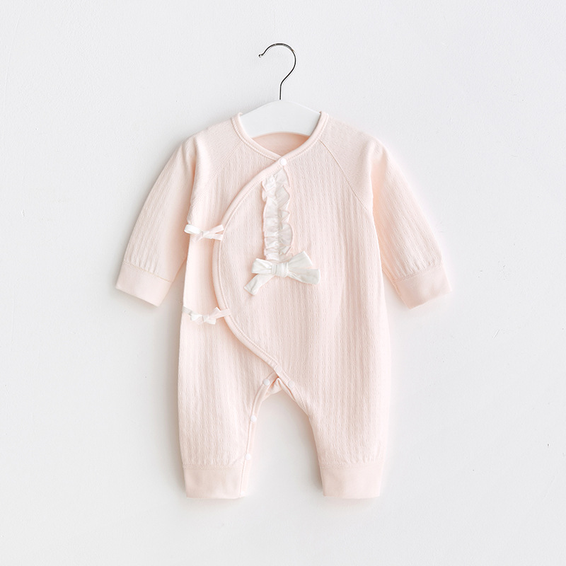 Ropa de bebé recién nacido para primavera, otoño y principios de invierno, mono de algodón puro y fino para bebés nacidos en marzo. image 11