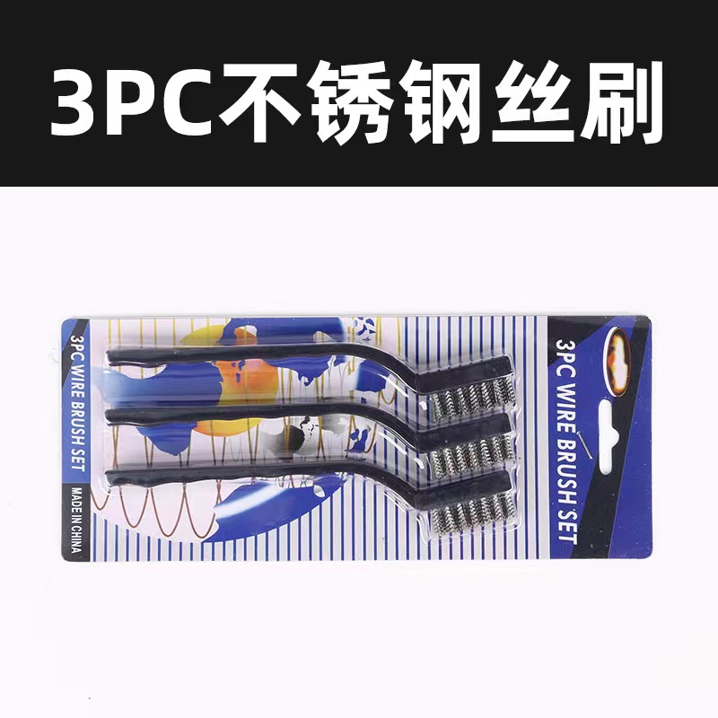 Fábrica directa 7 pulgadas mini limpieza derusting industrial alambre de acero cepillo de dientes alambre de acero inoxidable Alambre de nylon alambre de cobre Wenwan cepillo