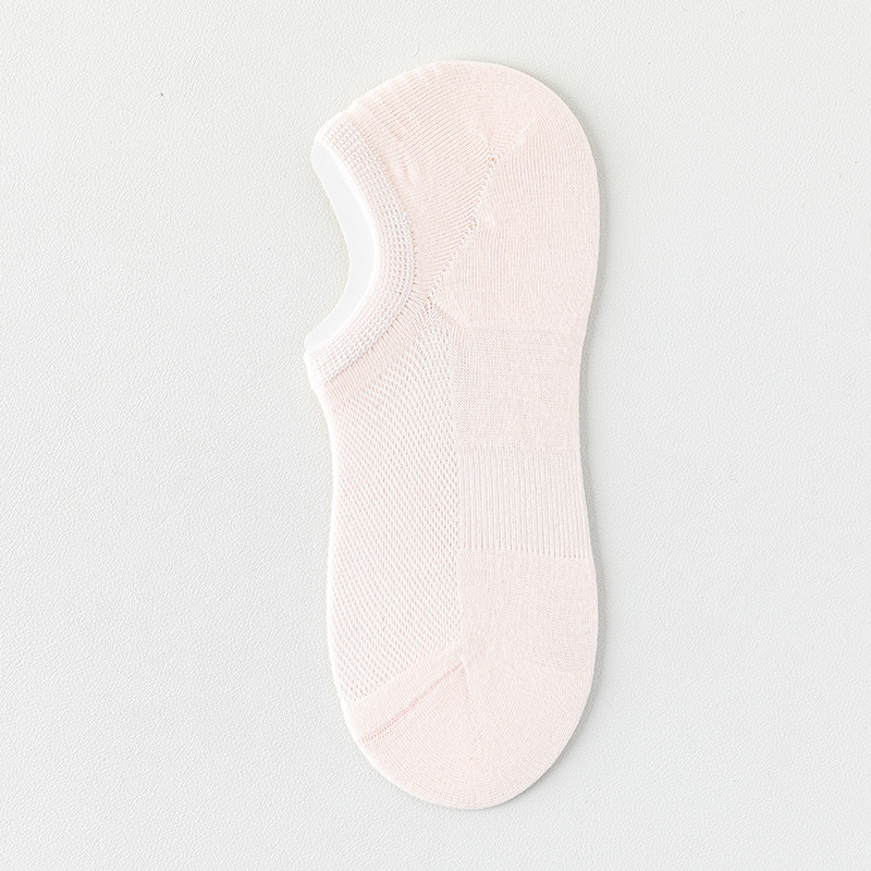 Zhuang Zhixia, calcetines de algodón, calcetines invisibles de malla delgada, calcetines de barco sin hueso, calcetines de talón para mujeres