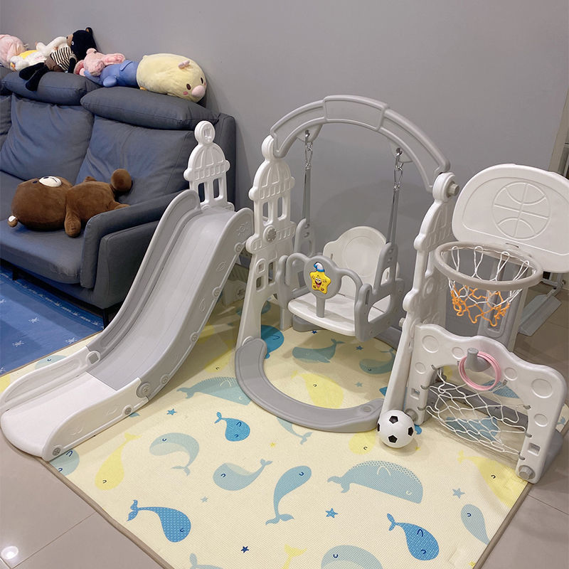 子供用滑り台ブランココンビネーションスライド子供用屋内家庭用ベビー遊園地小型多機能施設遊び|undefined