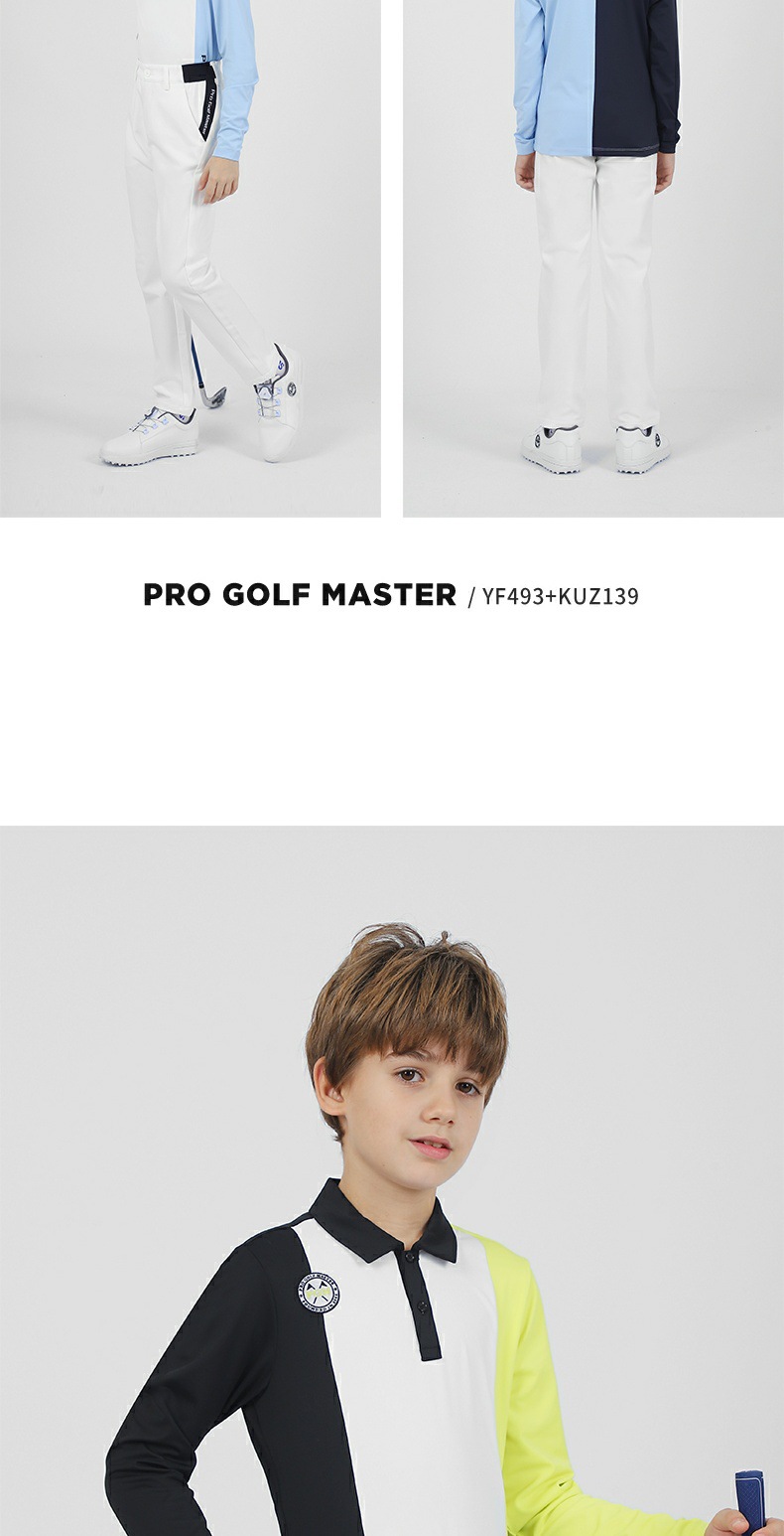 Áo thun dài tay golf trẻ em PGM – chất liệu polyester co giãn, ấm áp, thoải mái — YF493-màu xanh nhạt, YF493-màu xanh lá cây, YF493-màu đỏ chi tiết 8