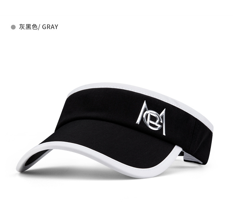 Mũ golf PGM không đỉnh thể thao che nắng mùa hè, vành rộng 19 cm — MZ052-Trắng đen đỏ, MZ052-Trắng Đen, MZ025-Mũ bóng không đỉnh [màu đỏ], MZ045-Đen Trắng chi tiết 74