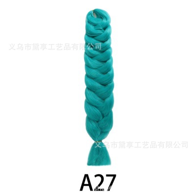 Transfronterizo 165gXP Embalaje África comercio exterior 82 pulgadas pelucas coloridas grandes trenzas de alta temperatura seda negra trenzas sucias stock