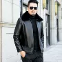 定制新款春季男士皮夹克