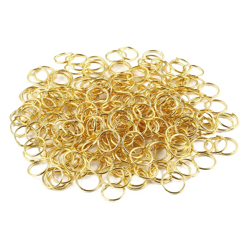 DIY accesorios de joyería anillo cerrado anillo único anillo plano llavero collar pulsera colgante hebilla material hecho a mano al por mayor