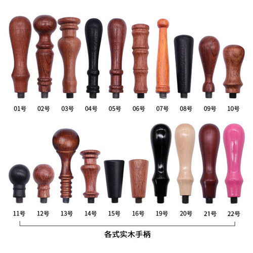 Fire lacquer handle rosewood 17 styles fire lacquer seal handle Retro European envelope mouth wax tool factory store