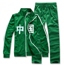 怀旧复古梅花牌中国运动服男青春卫衣三道杠女外套班服工服情侣装