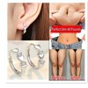 Earrings heart-shaped, fashionable zirconium, simple and elegant design, wholesale