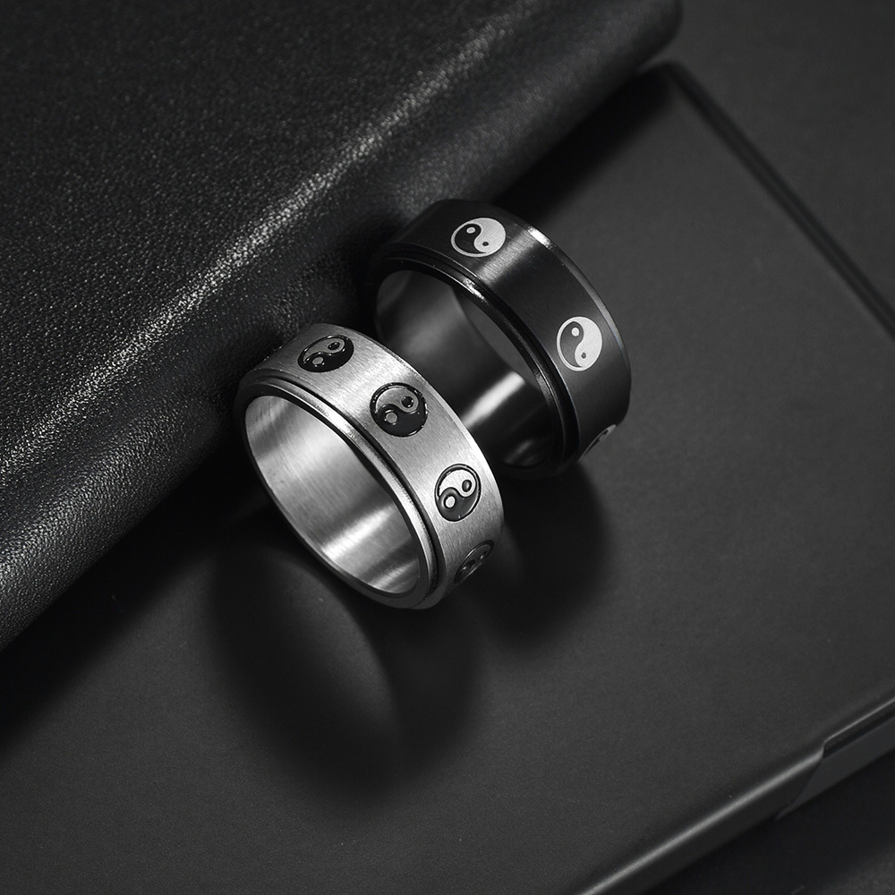 Ethnic Style Gossip Stainless Steel Rings Stainless Steel Rings display picture 3