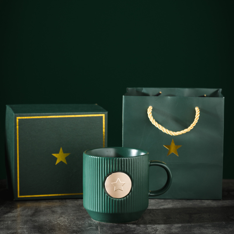 Tazas de cerámica originales, tazas de cerámica de bronce creativas, tazas de café, tazas de agua, tazas publicitarias de logotipo